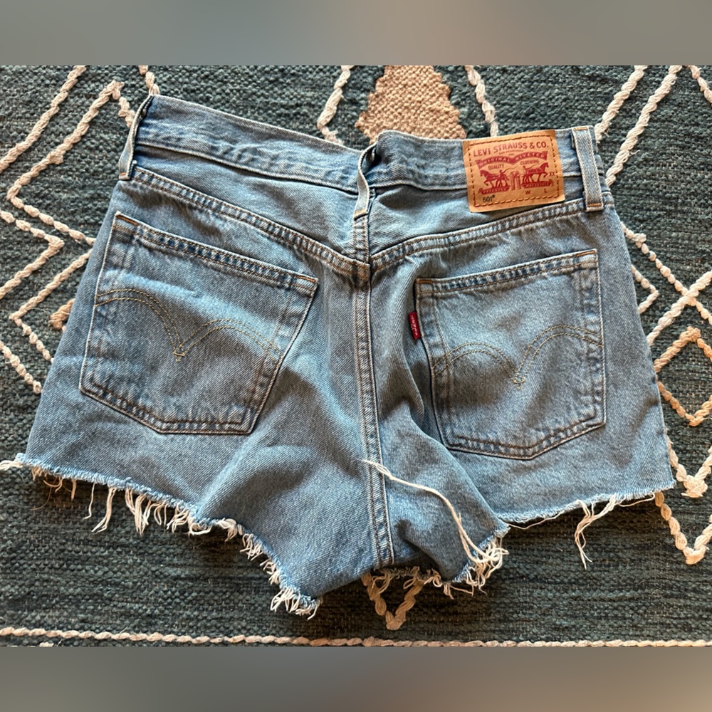 Levi’s cut off jean shorts 501 - size women’s 27
